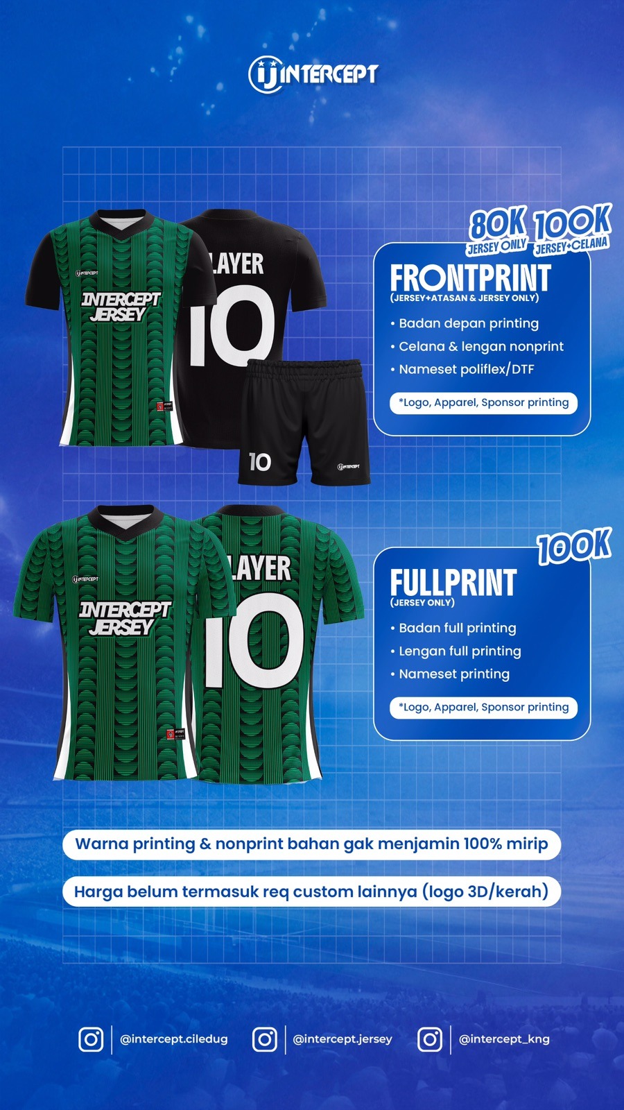 Frontprint & Jerseyprint